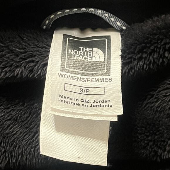 The North Face Jacket Womens Small Black Fuzzy Fleece Quarter Zip Pullover - Picture 6 of 8
